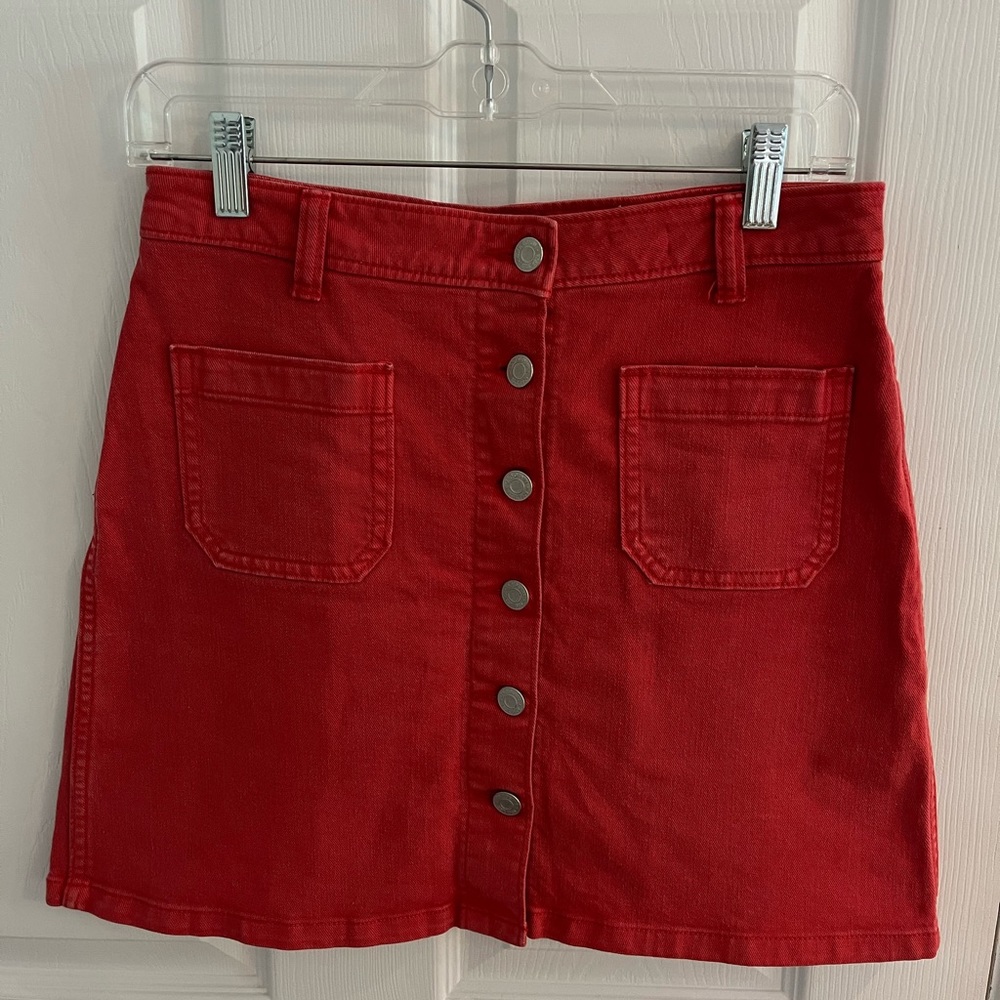 Gorgeous red A-line Gap skirt